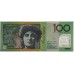 AUSTRALIA 2010 . ONE HUNDRED 100 DOLLARS BANKNOTE . ERROR . DROPPED SERIAL